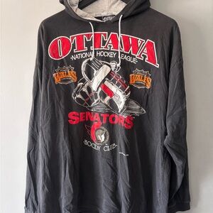92’ Vintage Ottawa Senators long sleeve hooded shirt